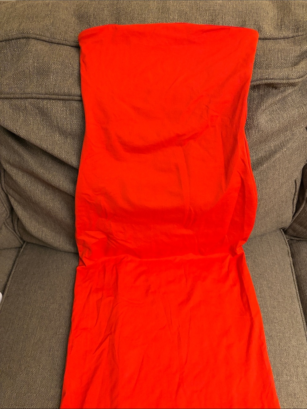 Women's Strapless Red Tube Dress
